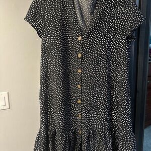 Black and White Polka Dot Dress